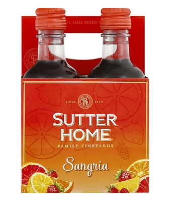 SUTTER HOME SANGRIA 4PK-187ML