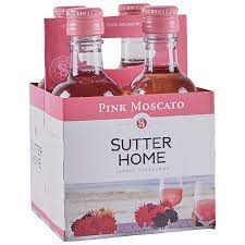 SUTTER HOME PINK MOSCATO 4PK-187ML