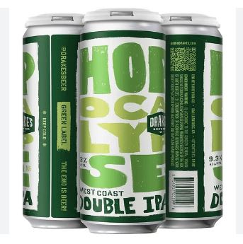 Drake Hopocaly Green IPA 16oz/4pk CAN