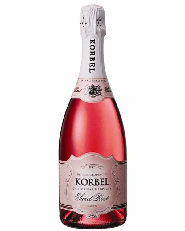 KORBEL CHAMPAGNE SWEET ROSE 750ML