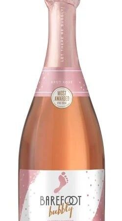 BAREFOOT BUBBLY FLAVORED CHAMPAGNE BRUT ROSE 750ML