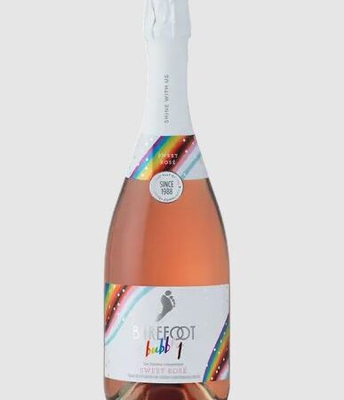 BAREFOOT BUBBLY FLAVORED CHAMPAGNE SWEET ROSE 750ML