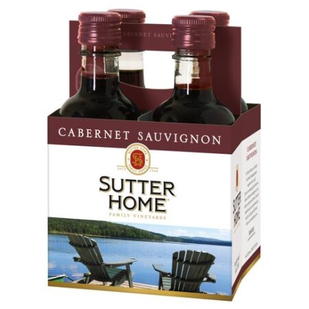 SUTTER HOME RED CABERNET SAUVIGNON 4PK-187ML