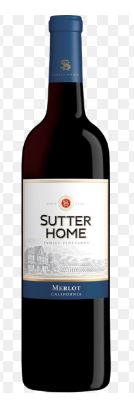 SUTTER HOME RED MERLOT 750ML