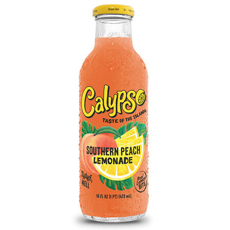 46. CALYPSO Southern Peach lemonade 20oz Bottle