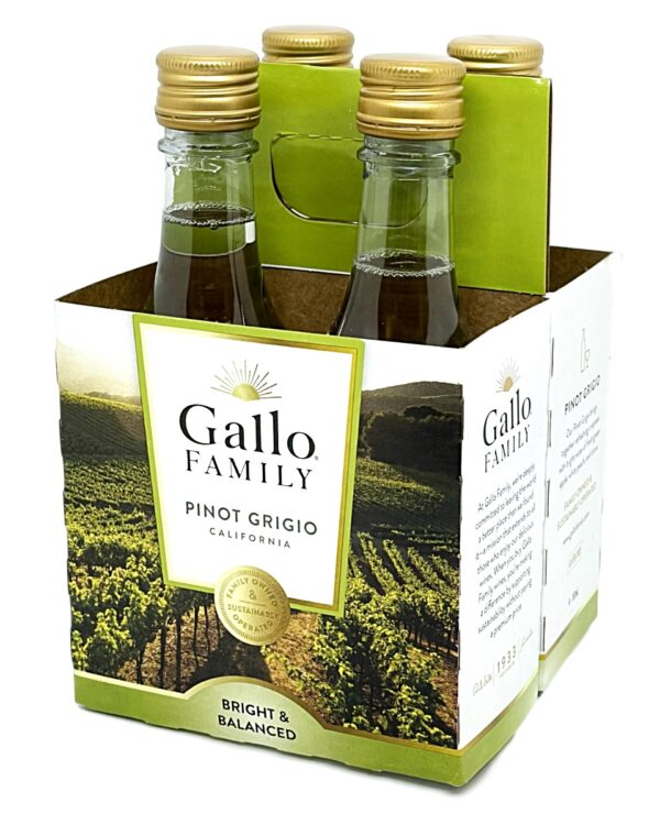 GALLO FAMILY WHITE PINOT GRIGIO 4PK-187ML