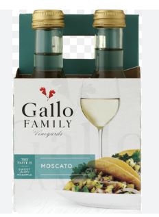 GALLO FAMILY MOSCATO 4PK-187ML