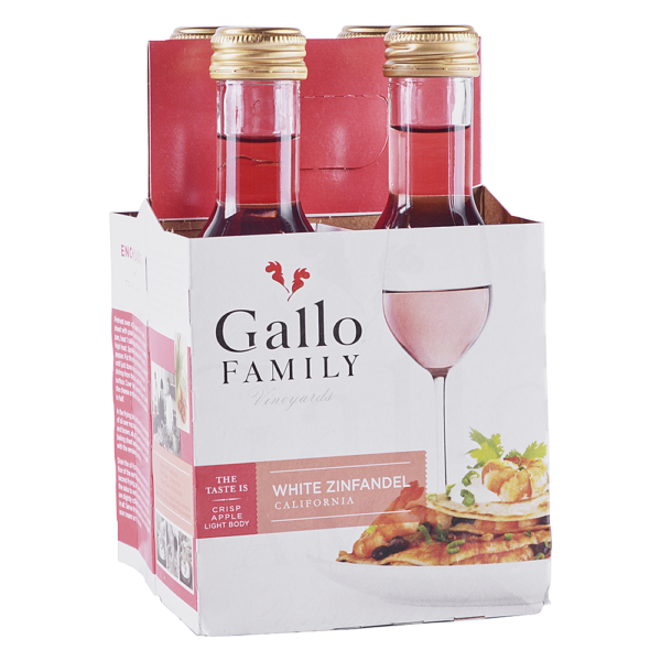 GALLO FAMILY WHITE ZINFANDEL 4PK-187ML