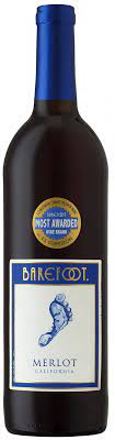 BAREFOOT RED MERLOT 750ML