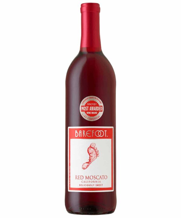 BAREFOOT RED MOSCATO 750ML