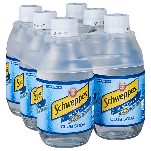 SCHWEPPS CLUB SODA 6PK-10 oz