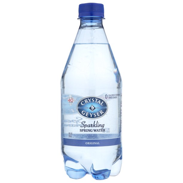 CRYSTAL GEYSER SPARKLING  WATER 18 oz