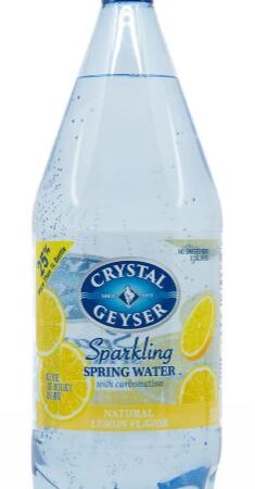 CRYSTAL GEYSER SPARKLING WATER LEMON FLAVOR 1.25 LTR